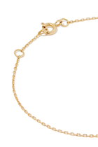 Oula Ein XS Letter Bracelet, 18k Yellow Gold with Diamonds